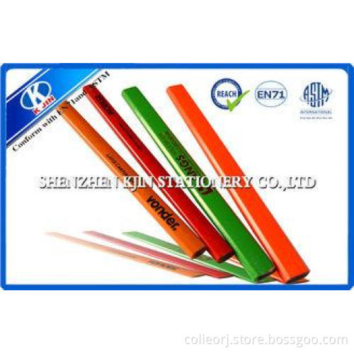 Multi Color Rectangle Line Drawing Pencil / Wood Carpenter